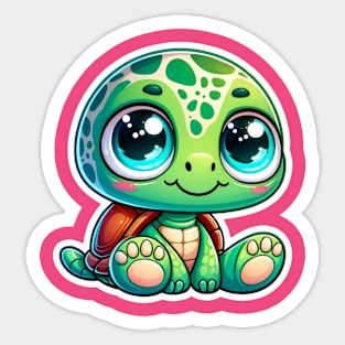 Kawaii Turtle Sticker